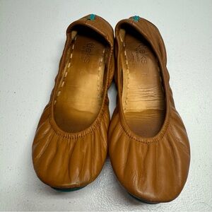 Tieks by Gavrieli Flats Leather California Chestnut Slip on Comfort size 8